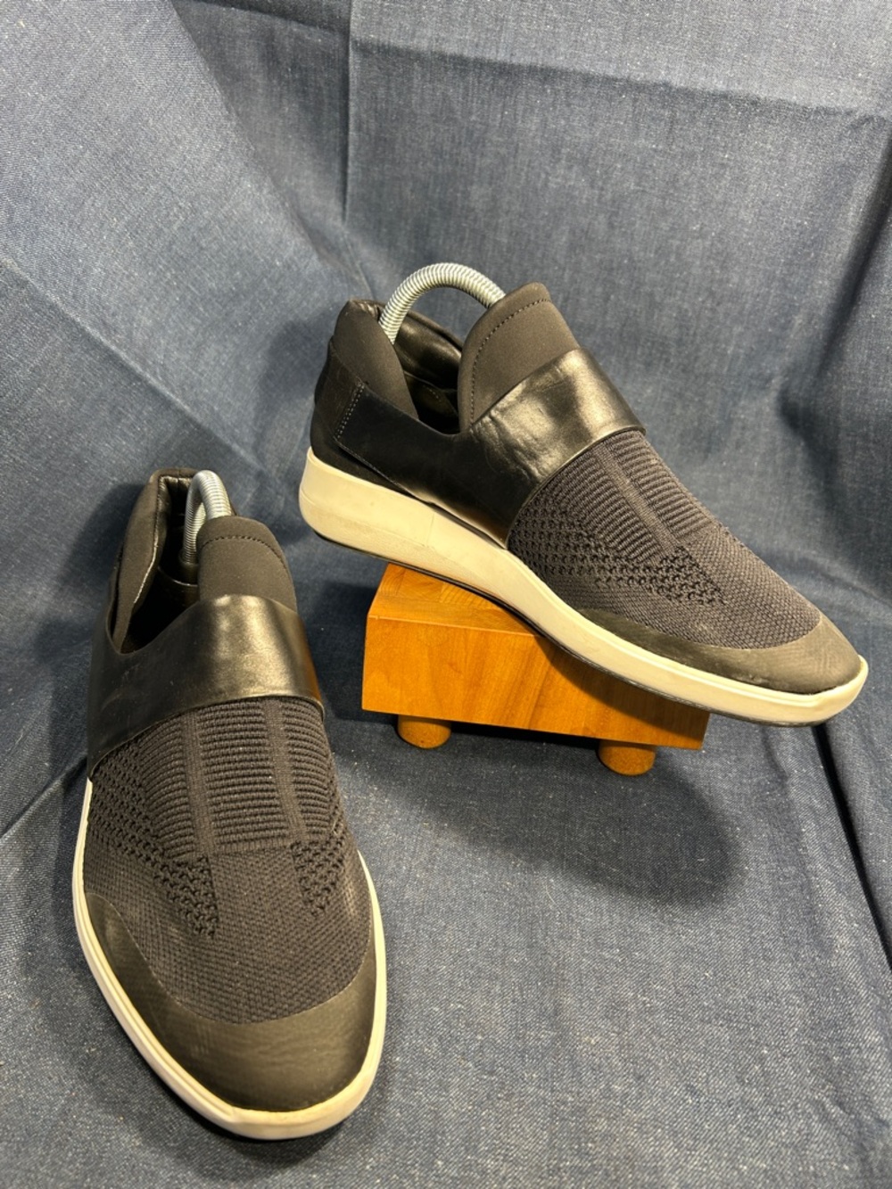 Via spiga leather slide in athletic shoes elegant 5